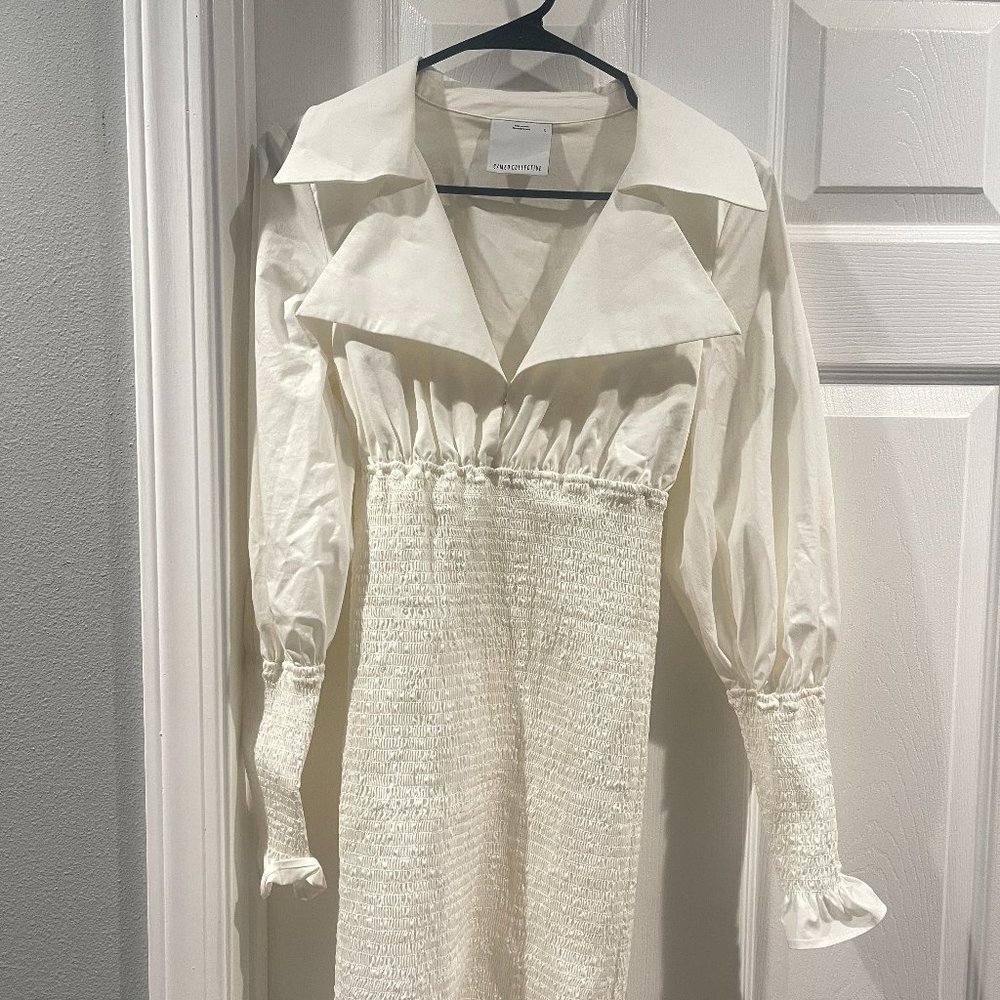 C/meo collective white casual dress